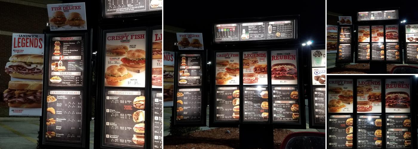 Arby's Menu