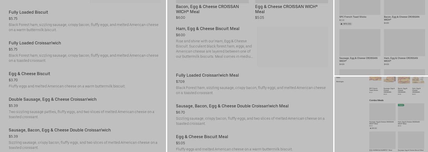 Burger King Menu