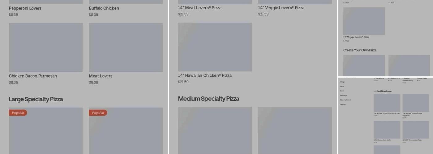 Pizza Hut Menu