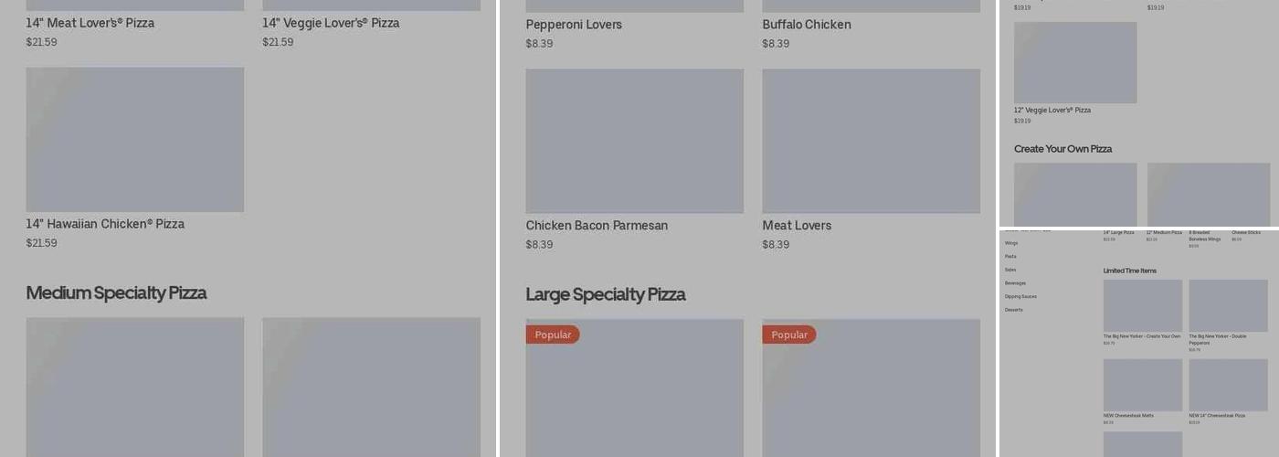 Pizza Hut Menu