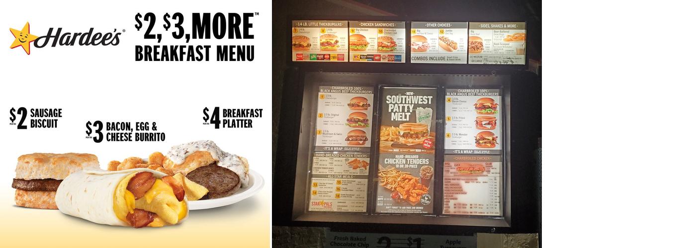 Hardee’s Menu