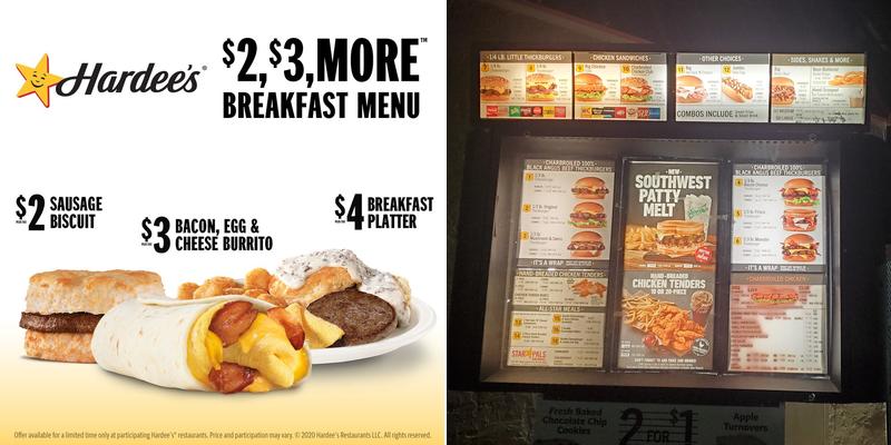 Hardee’s Menu