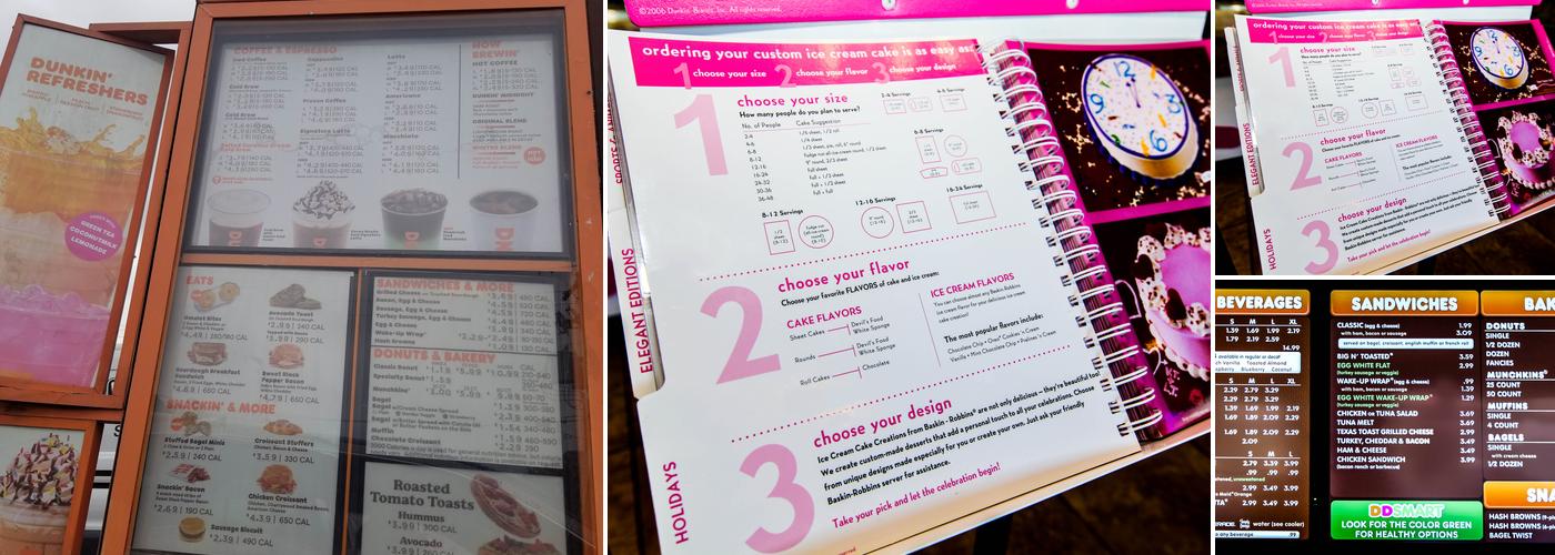 Dunkin' Menu