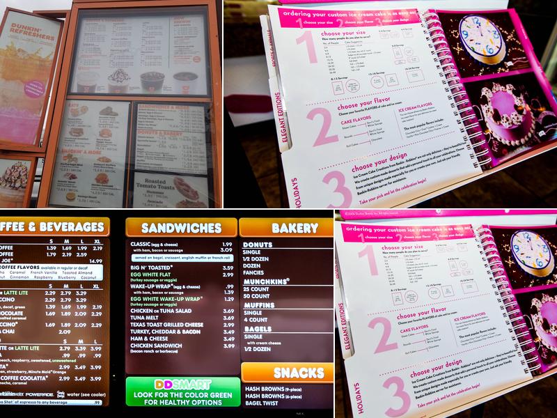 Dunkin' Menu