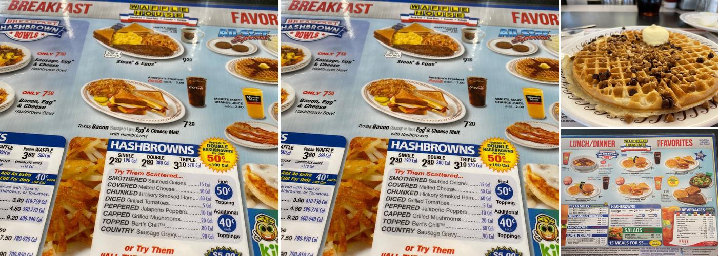 Waffle House Menu