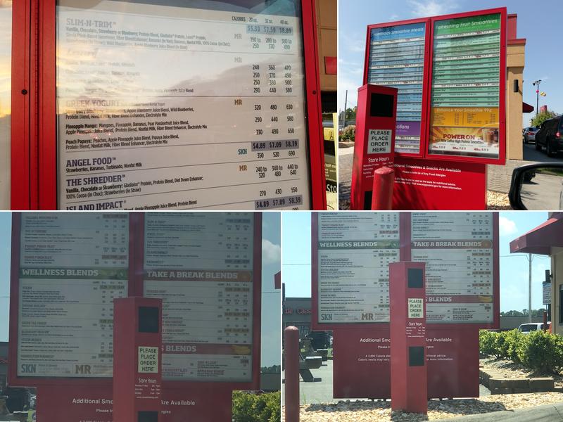 Smoothie King Menu