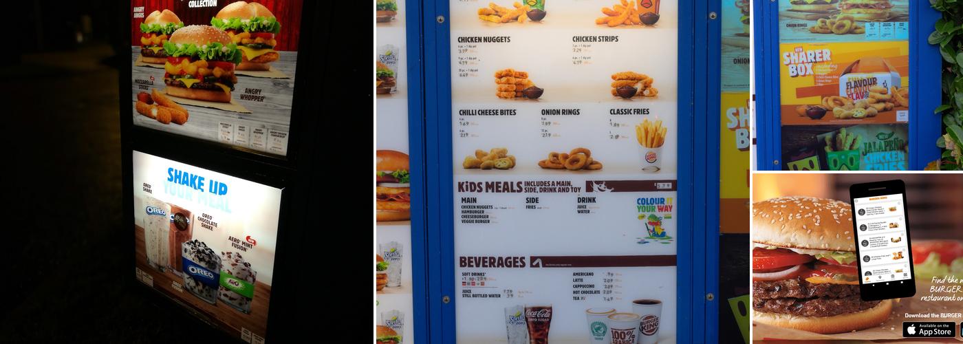 Burger King Menu