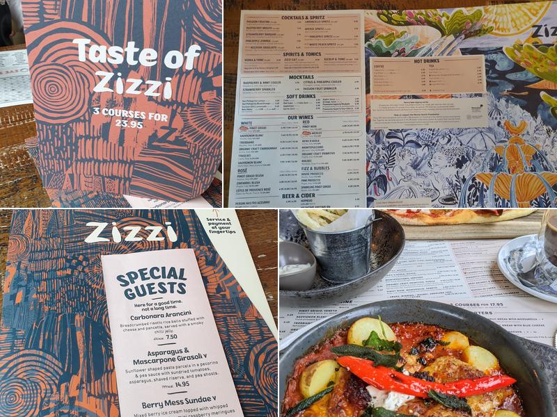 Zizzi - Stafford Menu
