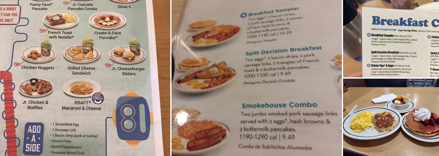 IHOP Menu