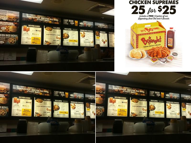 Bojangles Menu