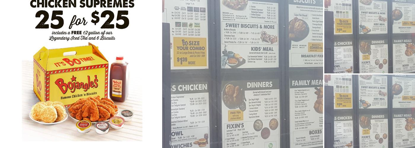 Bojangles Menu