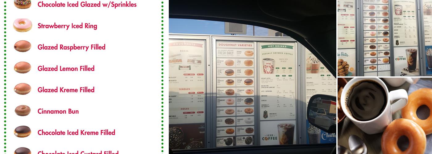 Krispy Kreme Menu