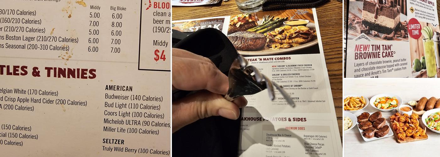 Outback Steakhouse Menu