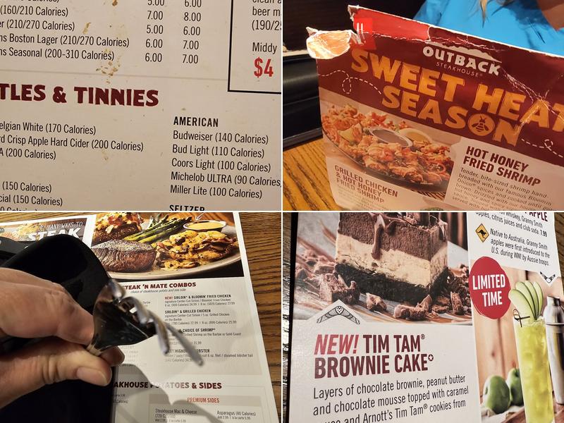 Outback Steakhouse Menu