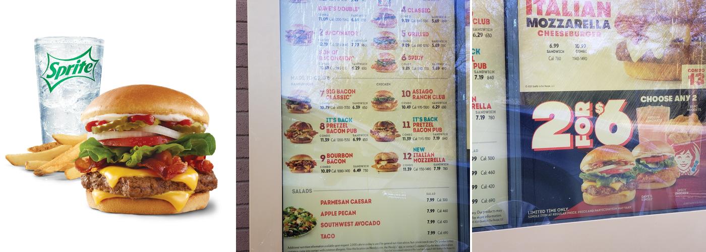 Wendy's Menu