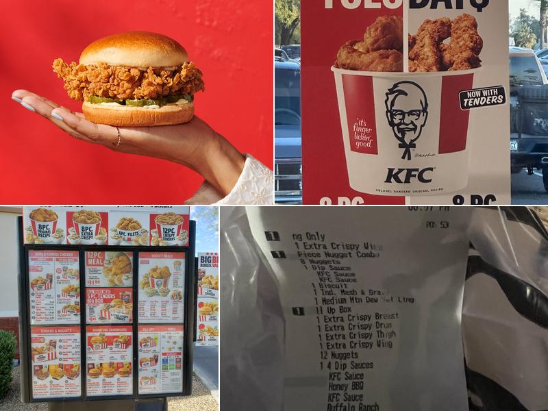 KFC Menu