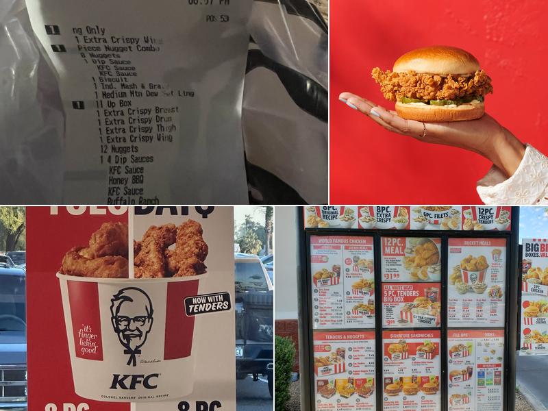 KFC Menu