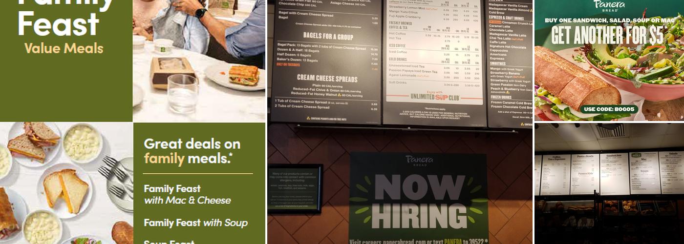 Panera Bread Menu