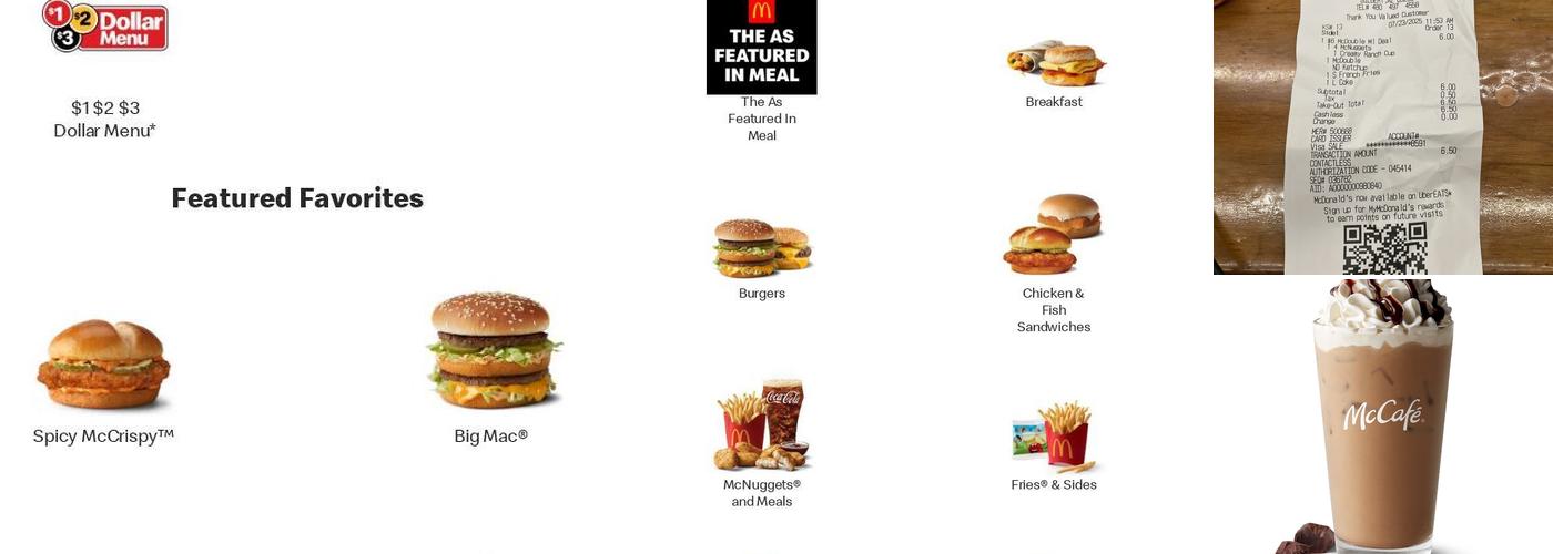 McDonald's Menu