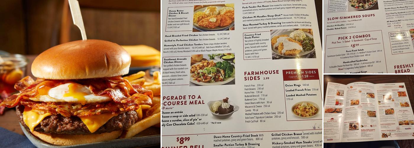Bob Evans Menu