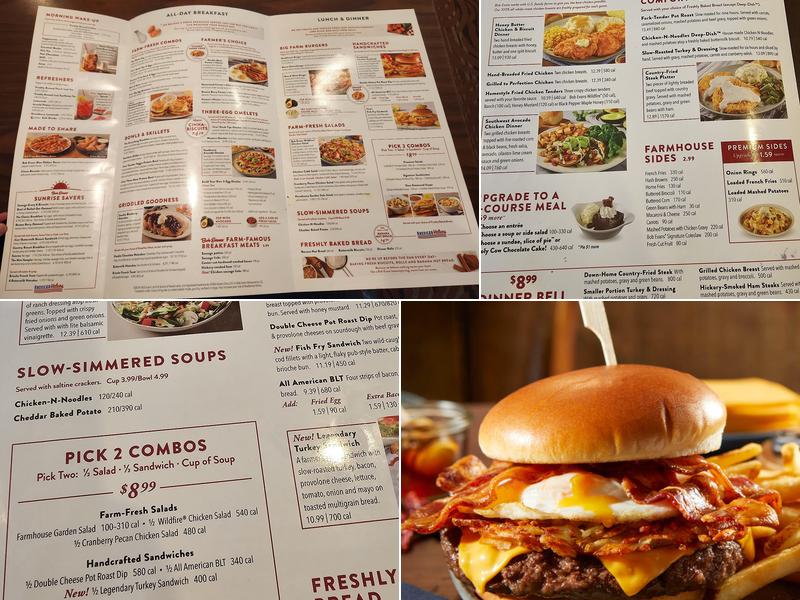 Bob Evans Menu