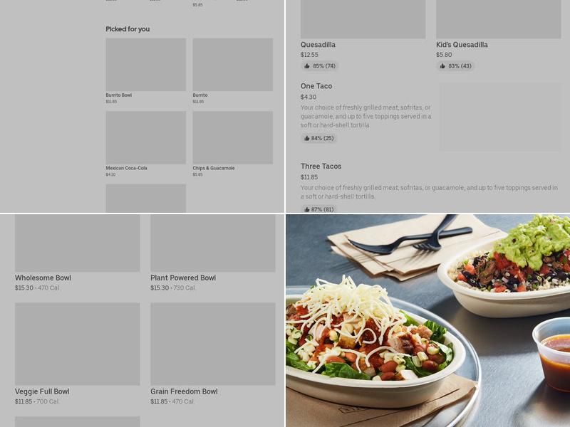 Chipotle Mexican Grill Menu