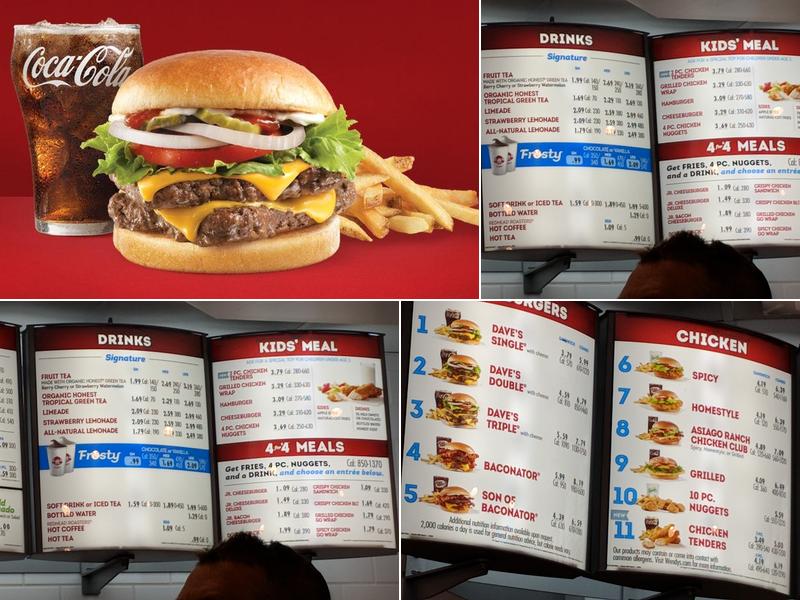 Wendy's Menu