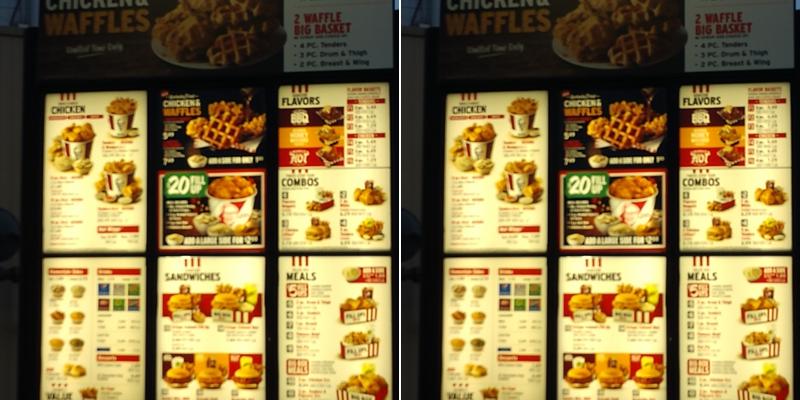 KFC Menu