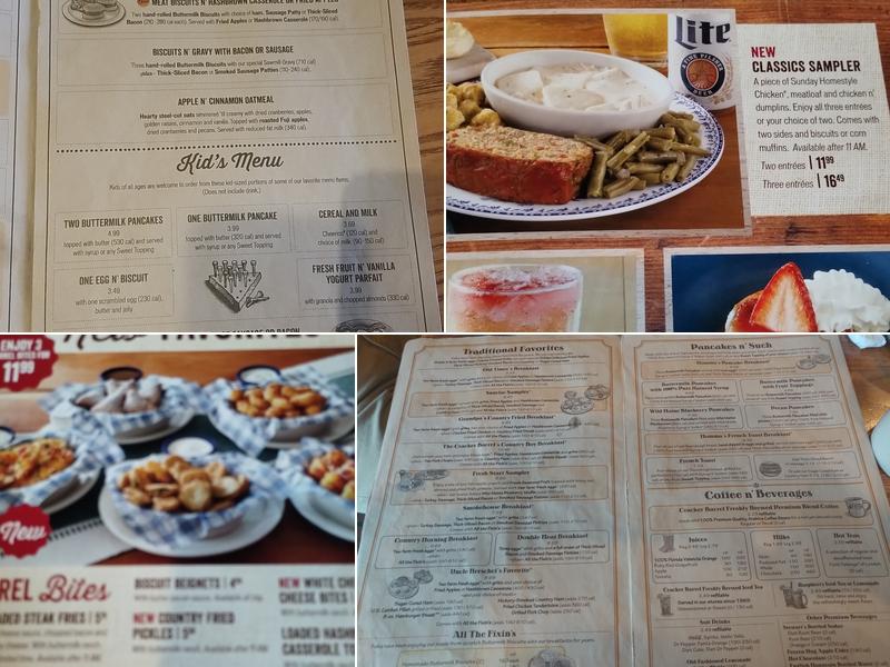 Cracker Barrel Old Country Store Menu