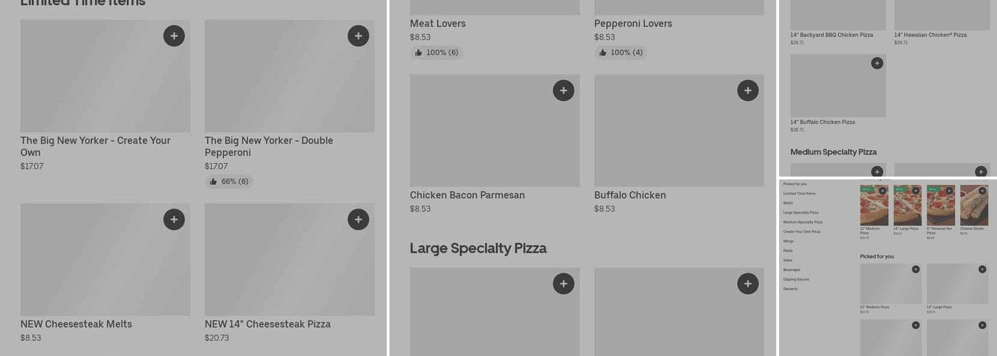 Pizza Hut Menu