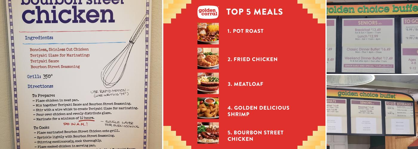 Golden Corral Buffet & Grill Menu