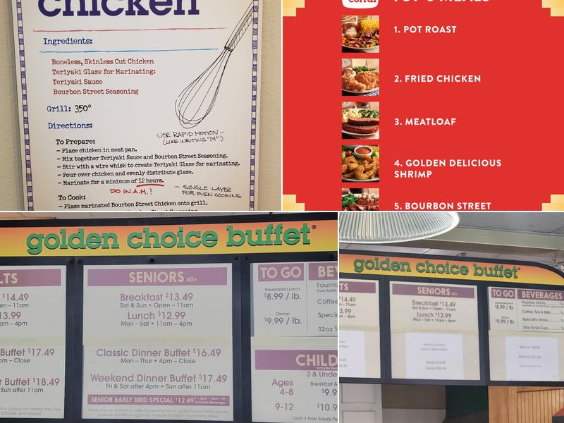 Golden Corral Buffet & Grill Menu
