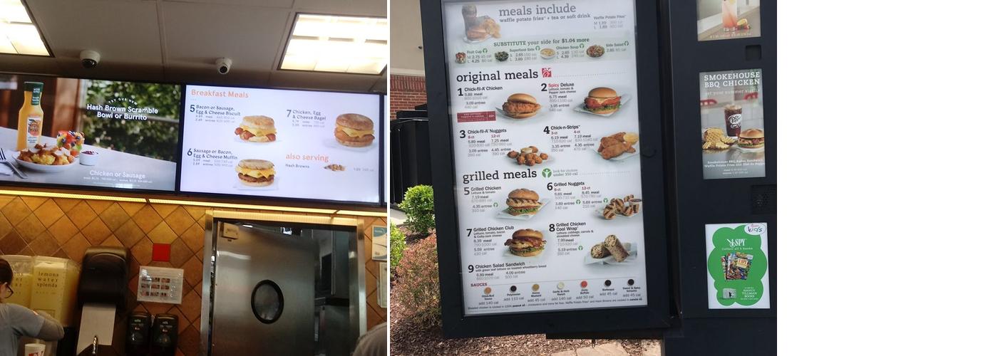 Chick-fil-A Menu