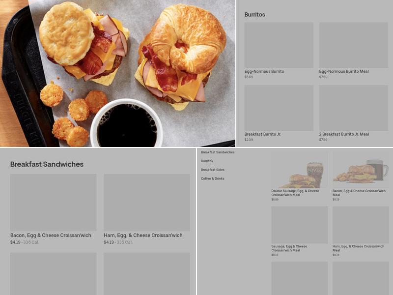 Burger King Menu