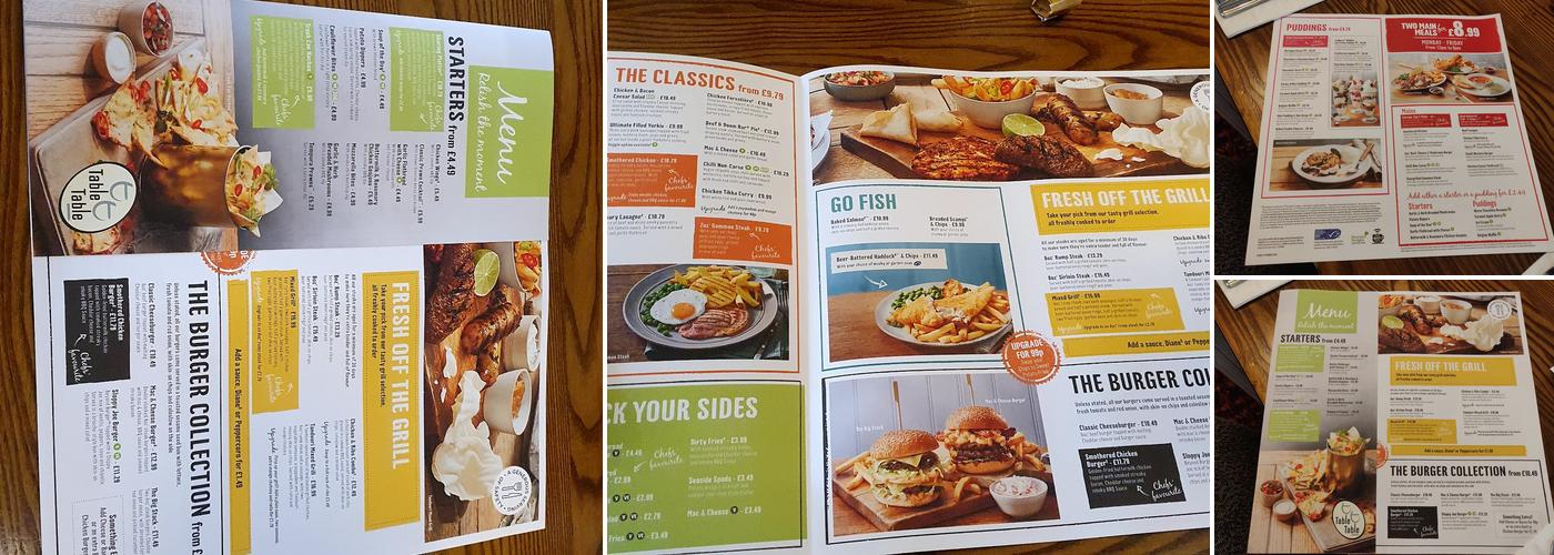 Forest Park Table Table Menu