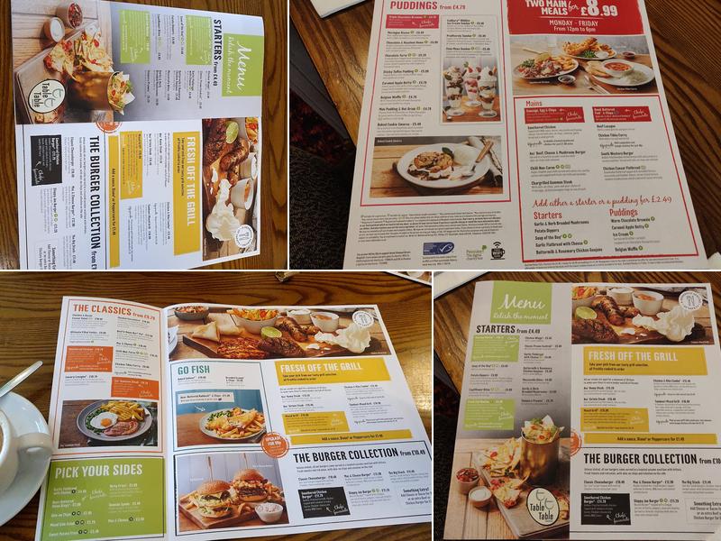 Forest Park Table Table Menu