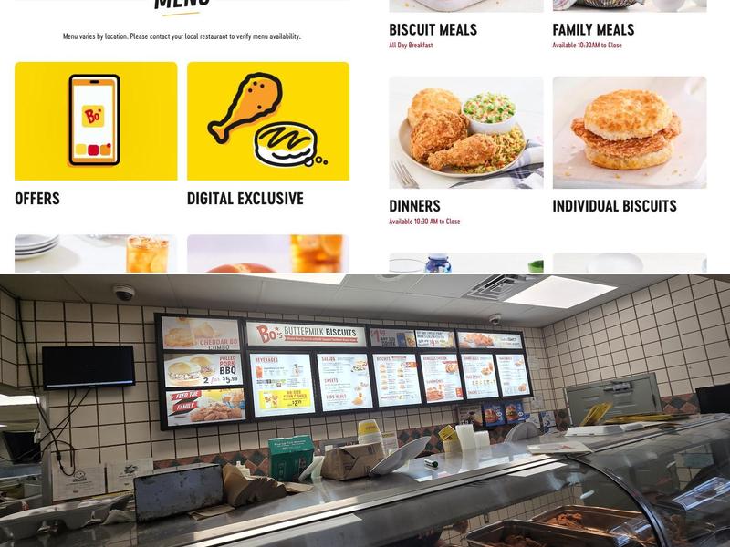Bojangles Menu