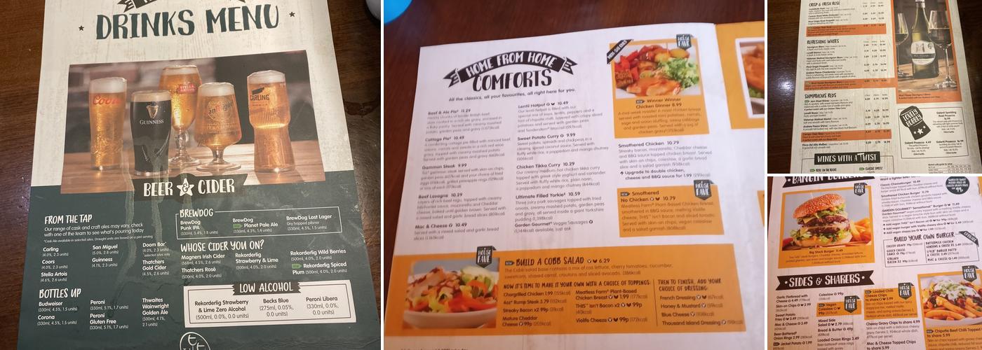 Centurion Table Table Menu