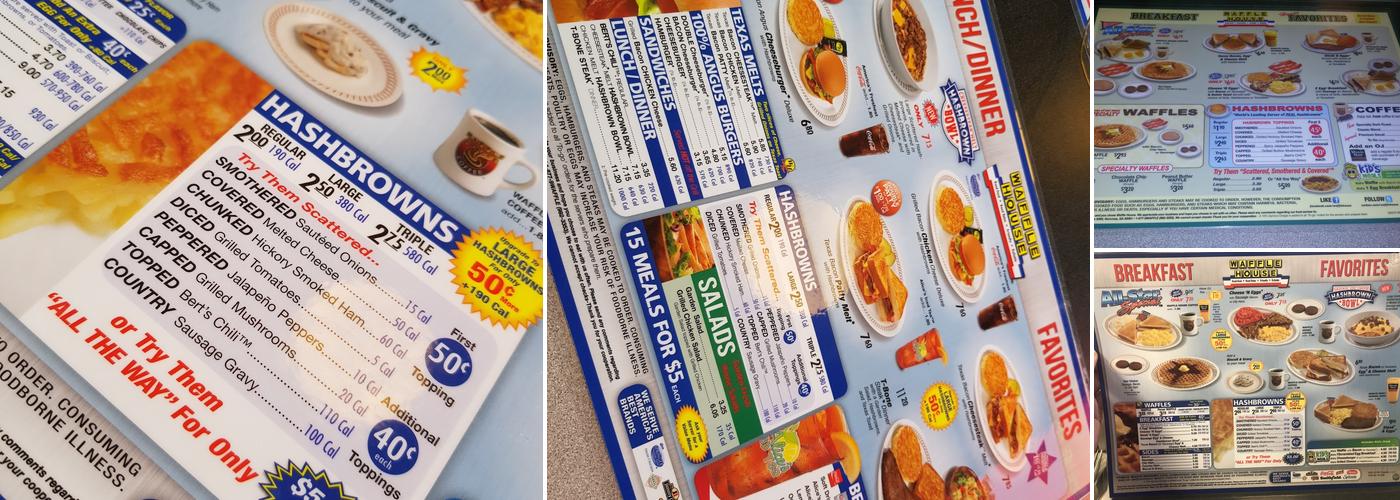 Waffle House Menu