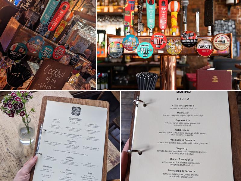 The Three Johns Menu