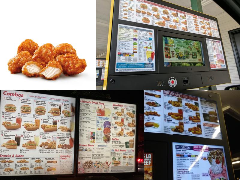 Sonic Drive-In Menu