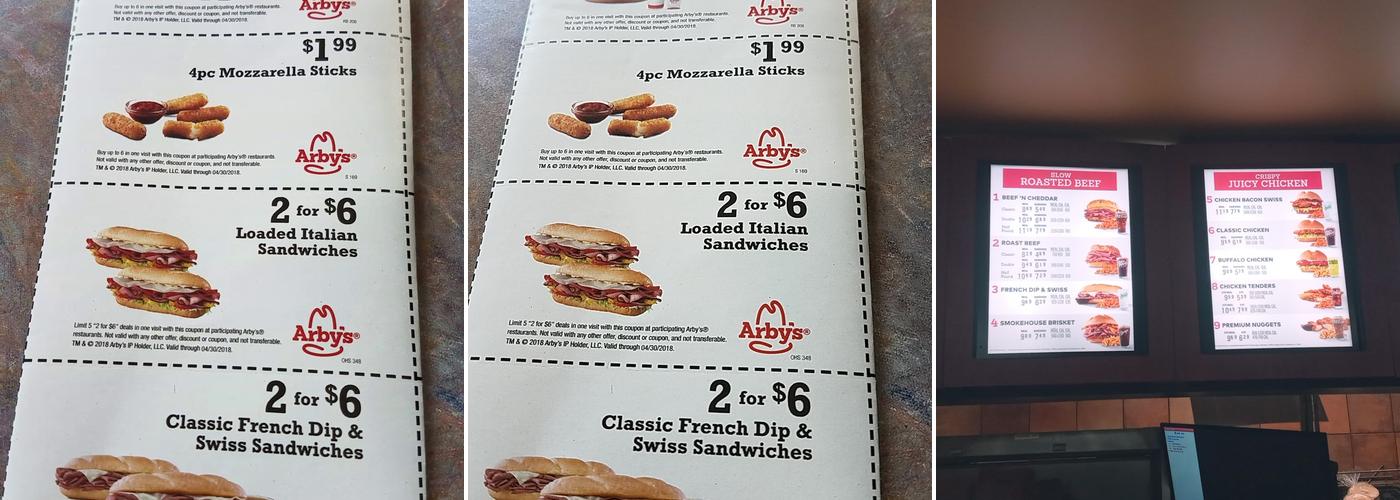Arby's Menu
