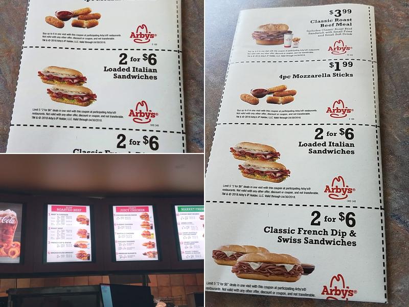 Arby's Menu