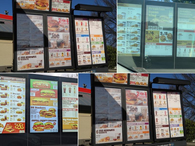 Burger King Menu