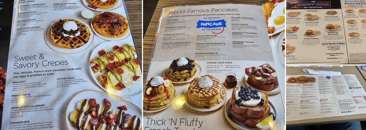 IHOP Menu
