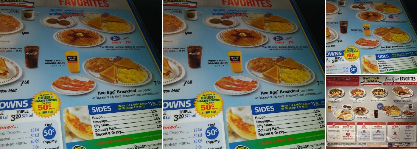 Waffle House Menu