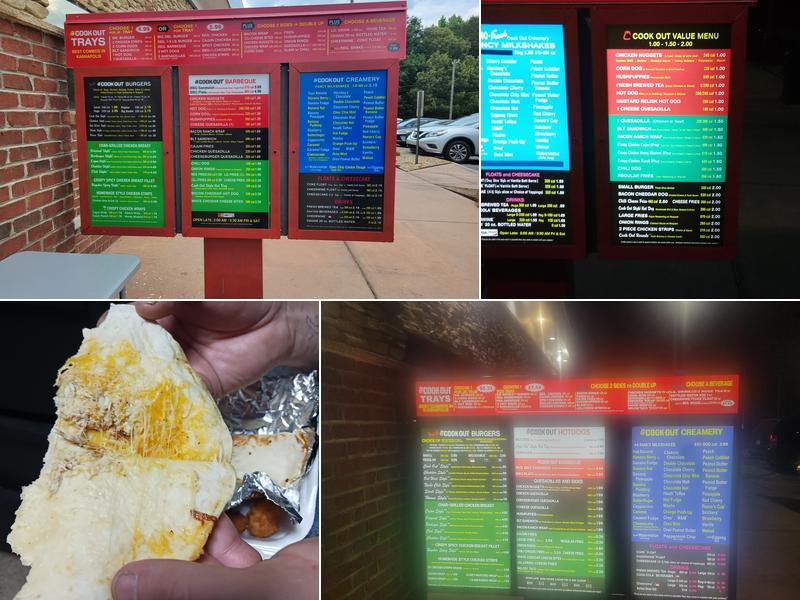 Cook Out Menu
