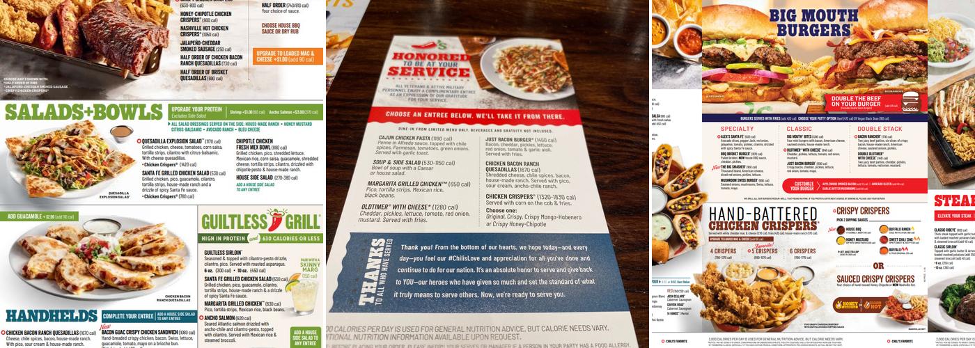 Chili's Grill & Bar Menu