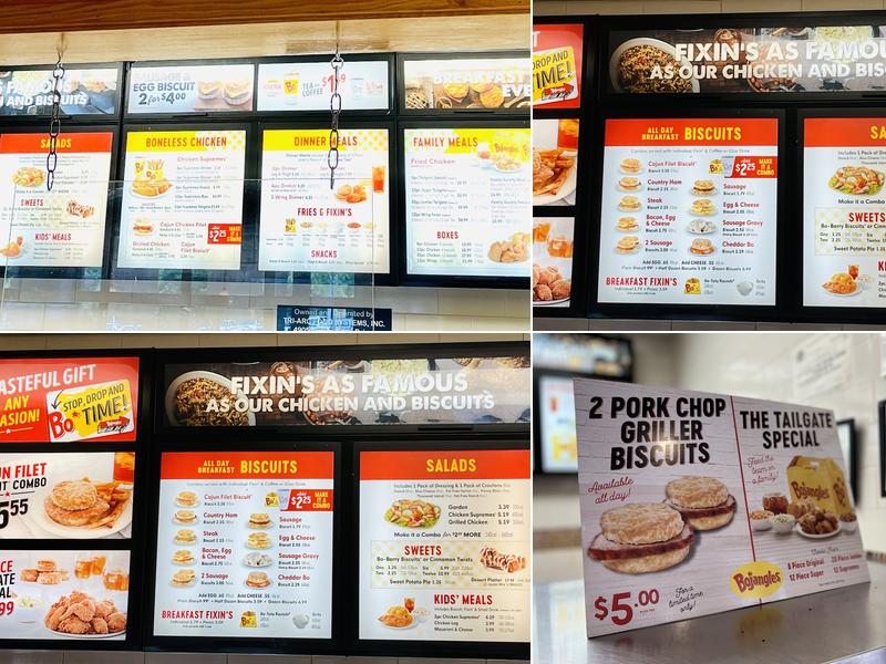 Bojangles Menu