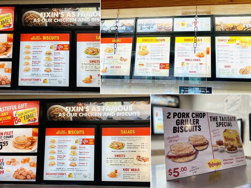 Bojangles Menu